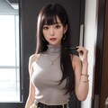 黒髪女王様の試着 8枚目
