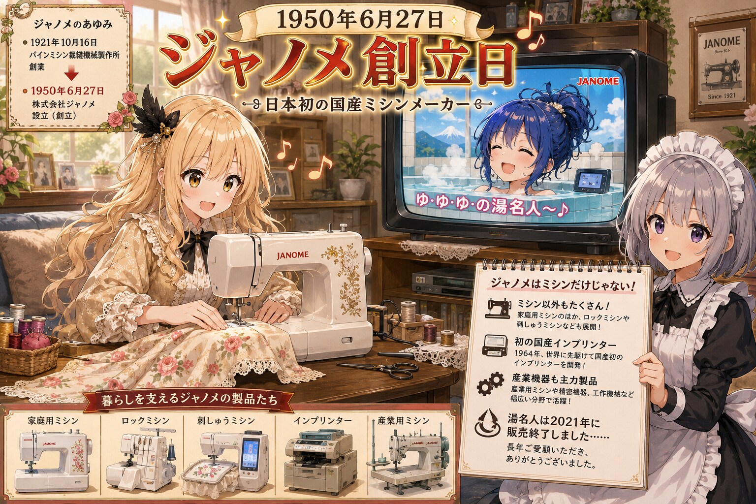 6月27日はジャノメの創立日