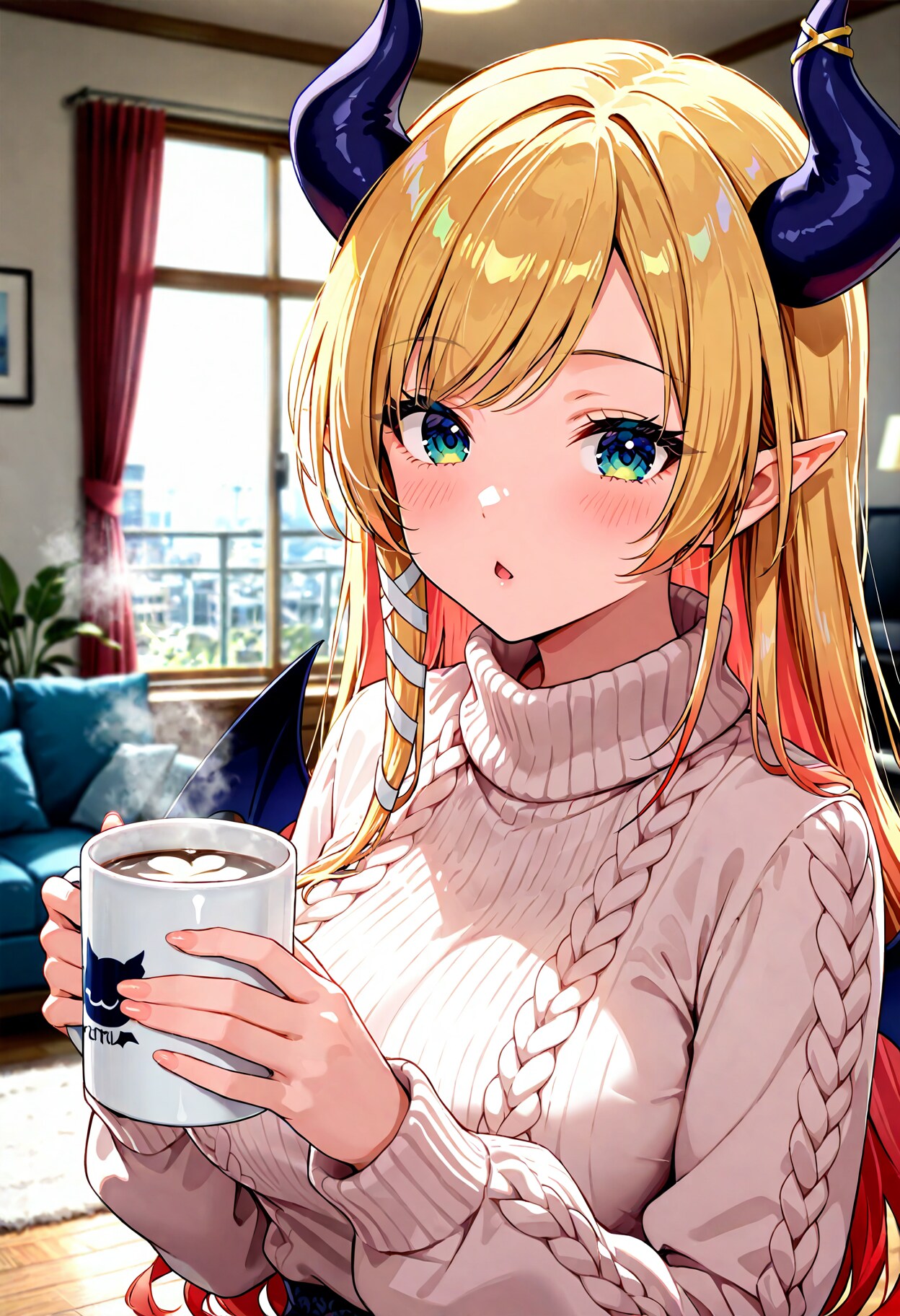 週末の朝はコーヒー