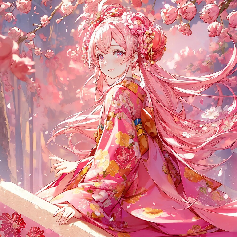 春の和服