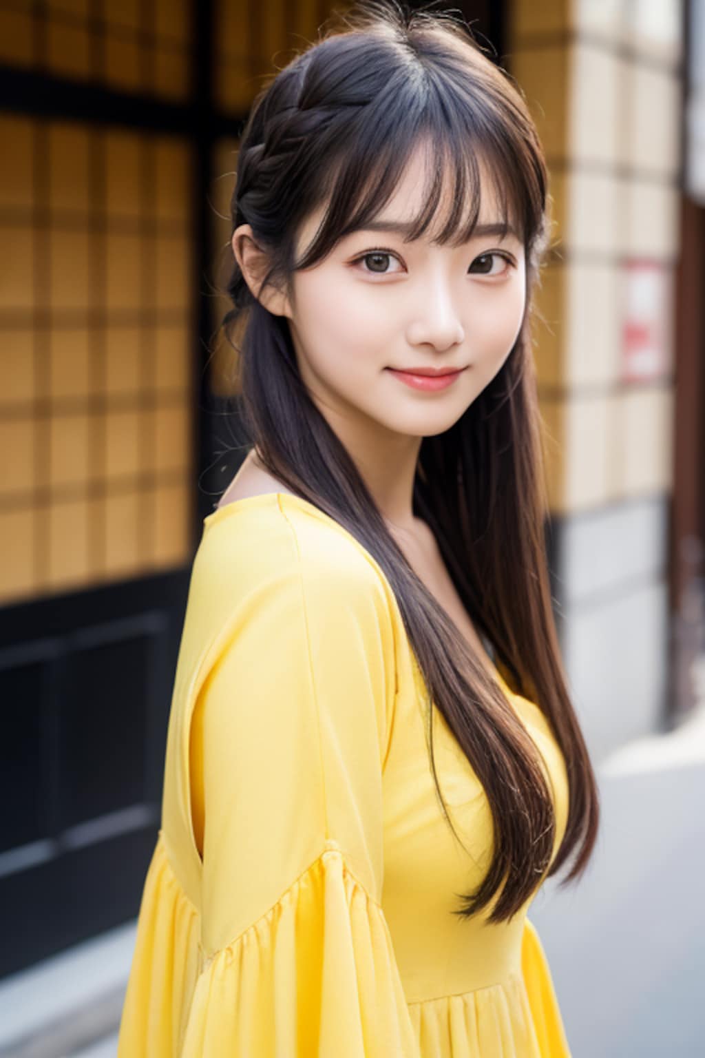 ゆるめの編み込み