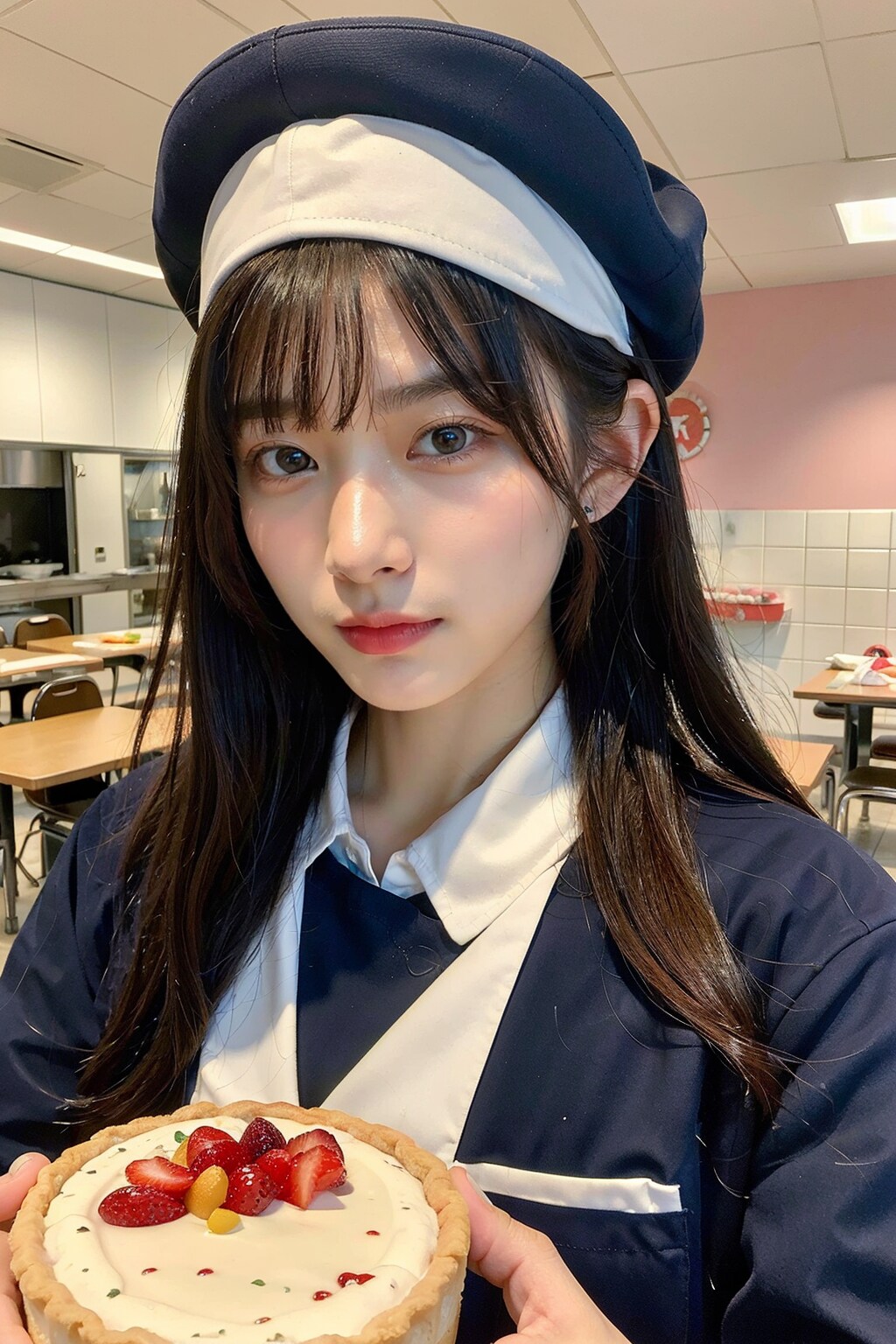 いちご店の見習いパティシエ