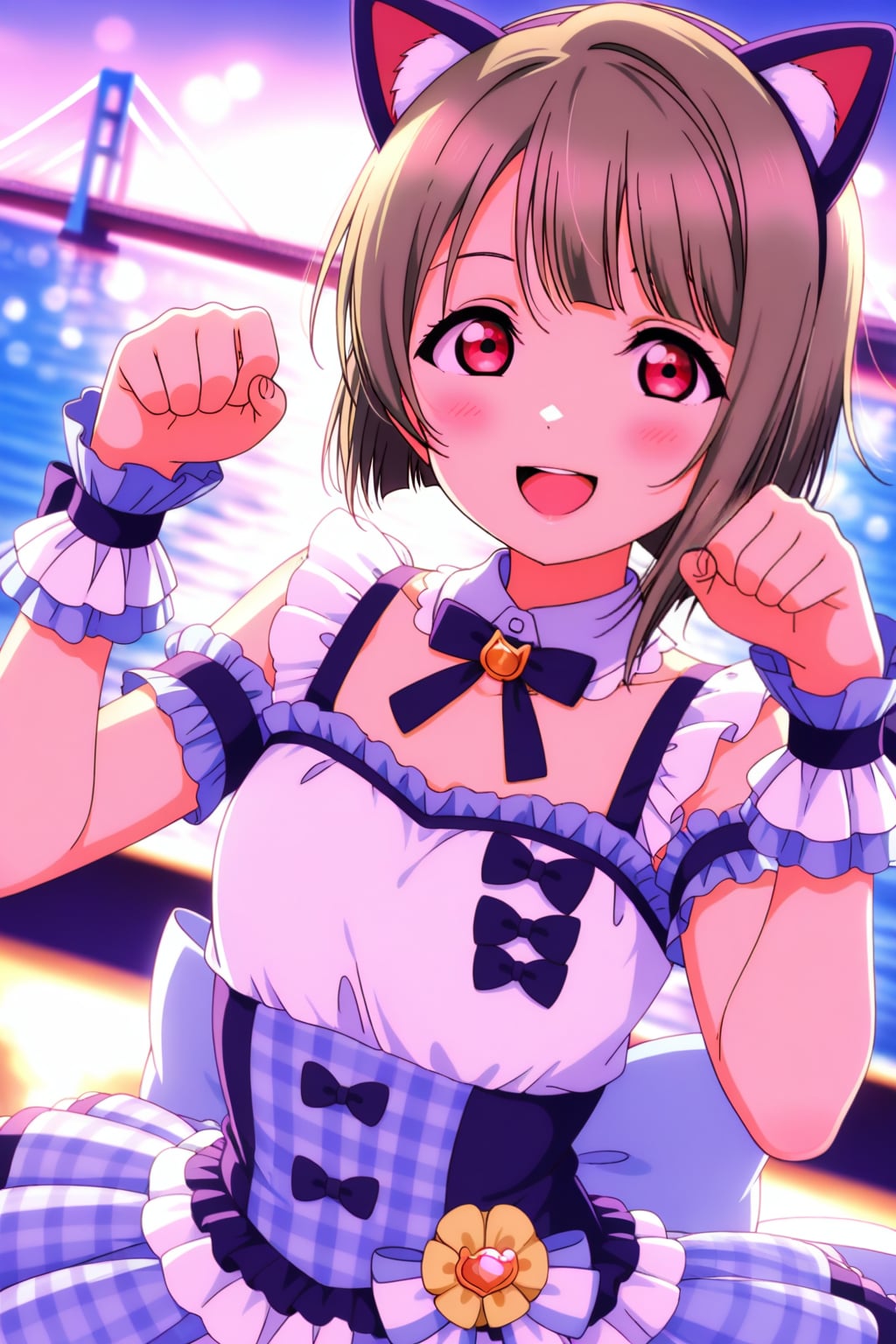 かすみんにゃんにゃんポーズ🎵❤️