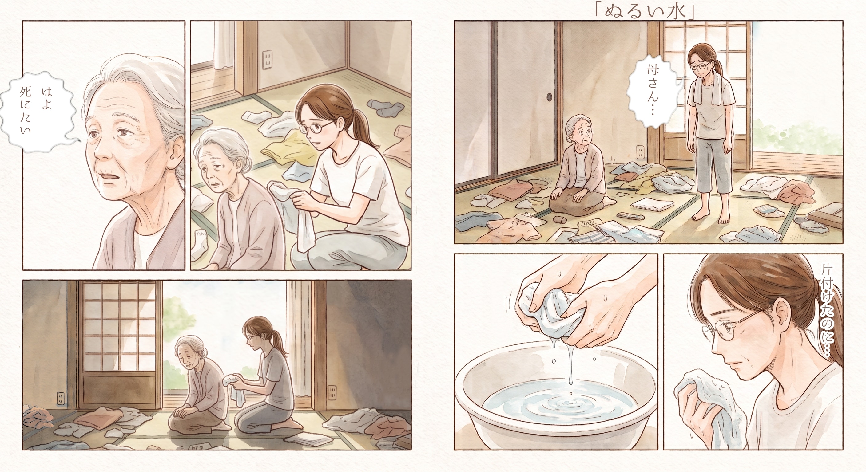 #032 ぬるい水　★AI併用作品★