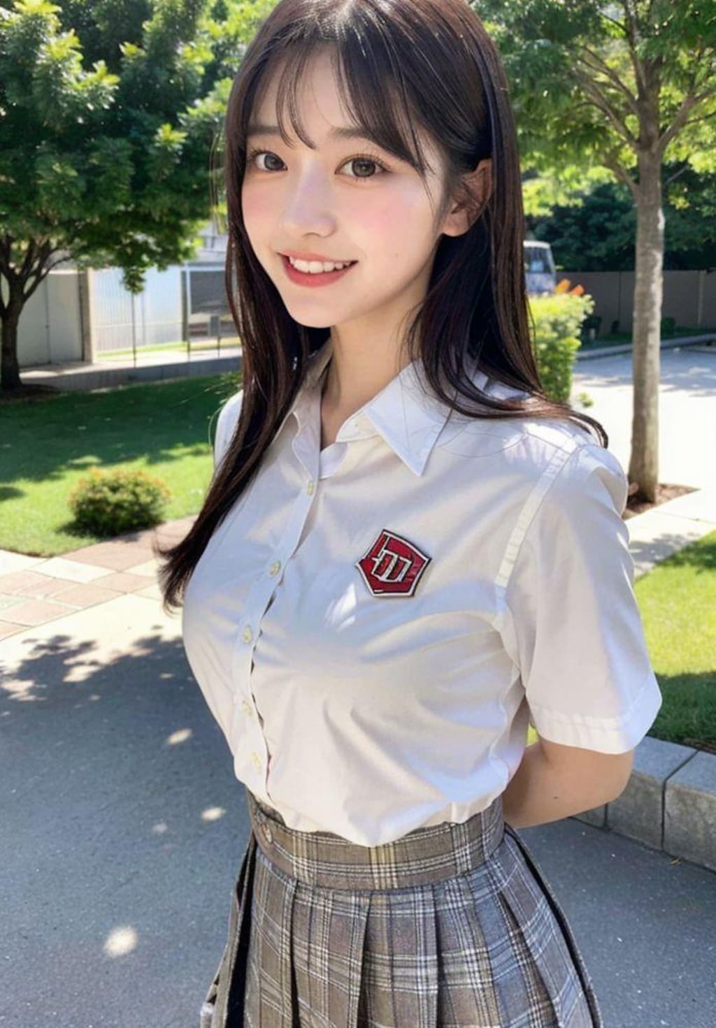 「おはよ♪」元気に挨拶してくれるクラスの美女