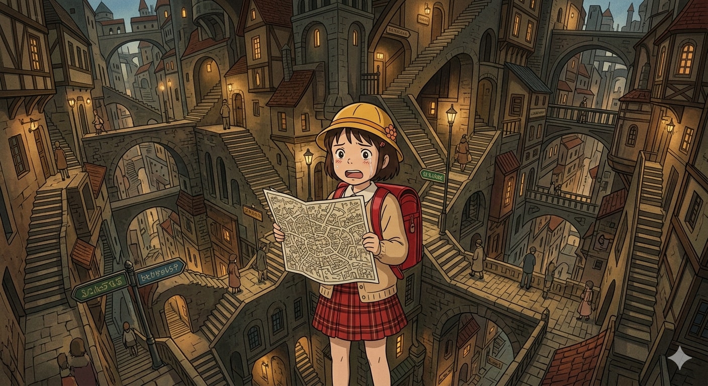 [2枚] 「地図1枚だけで異世界に放り込まれた少女が帰還するだけの物語」