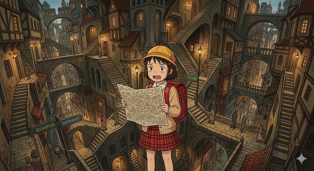 [2枚] 「地図1枚だけで異世界に放り込まれた少女が帰還するだけの物語」