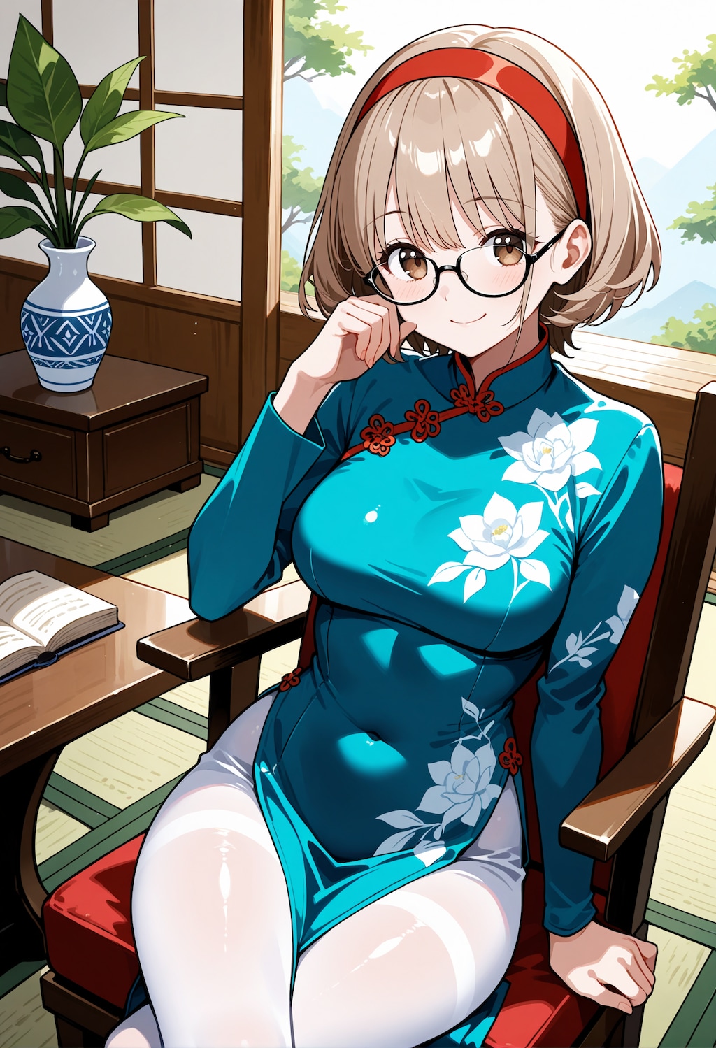 【今日の腹筋】チャイナドレス智美