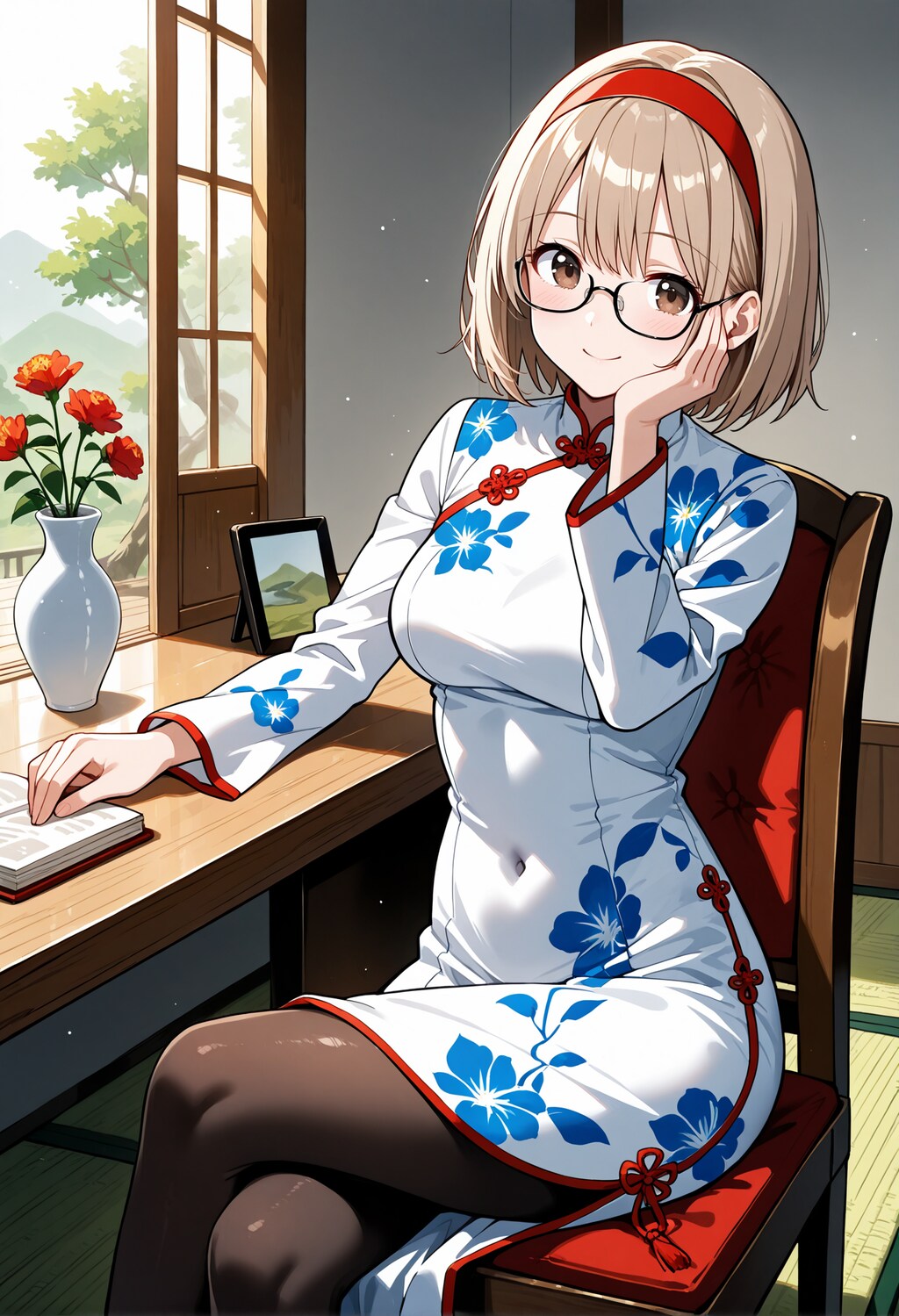 【今日の腹筋】チャイナドレス智美