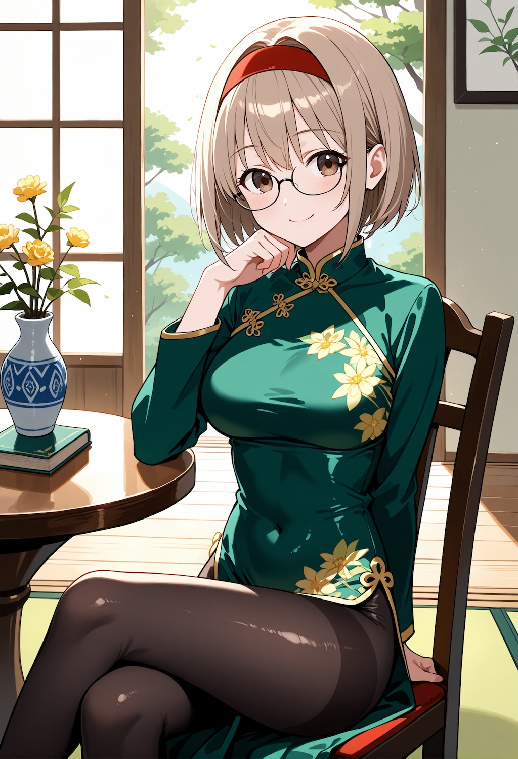 【今日の腹筋】チャイナドレス智美