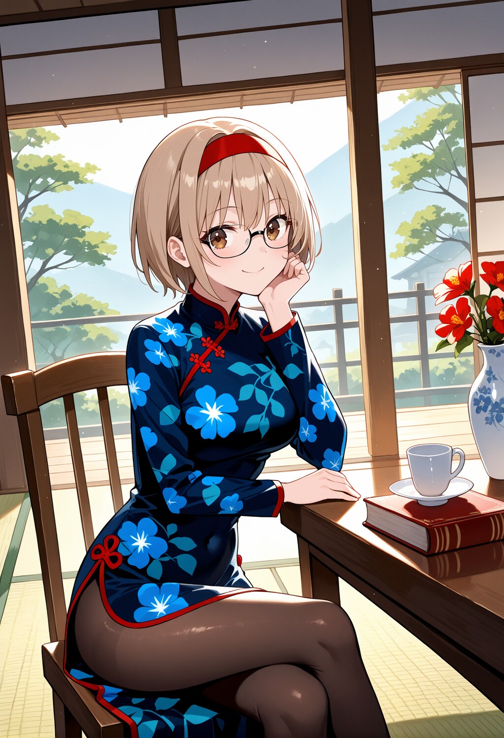 【今日の腹筋】チャイナドレス智美