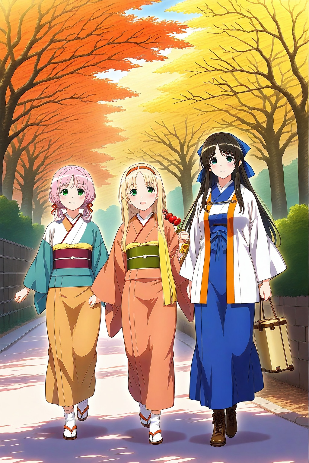 薩僧とポンコツ少女が颯爽と歩く姿