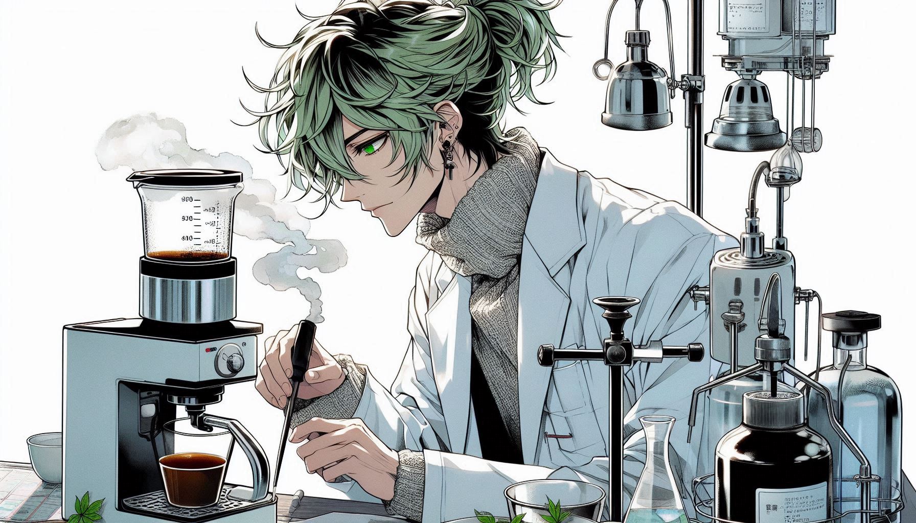 研究所風カフェ　Dalle版 | の人気AIイラスト・グラビア