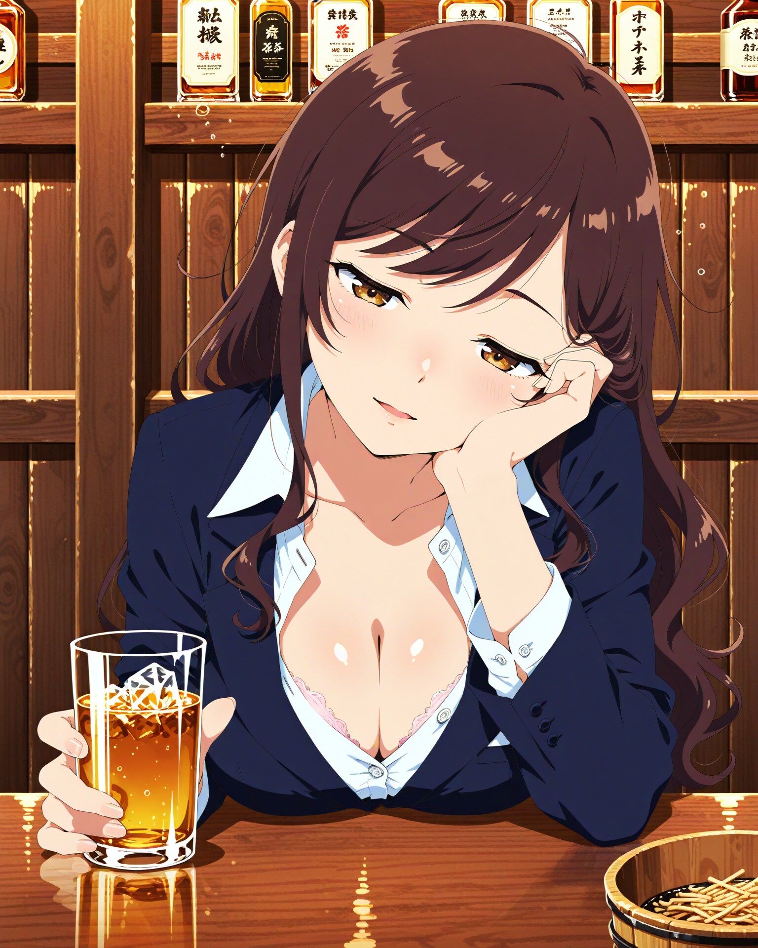 酔って眠くなってる子
