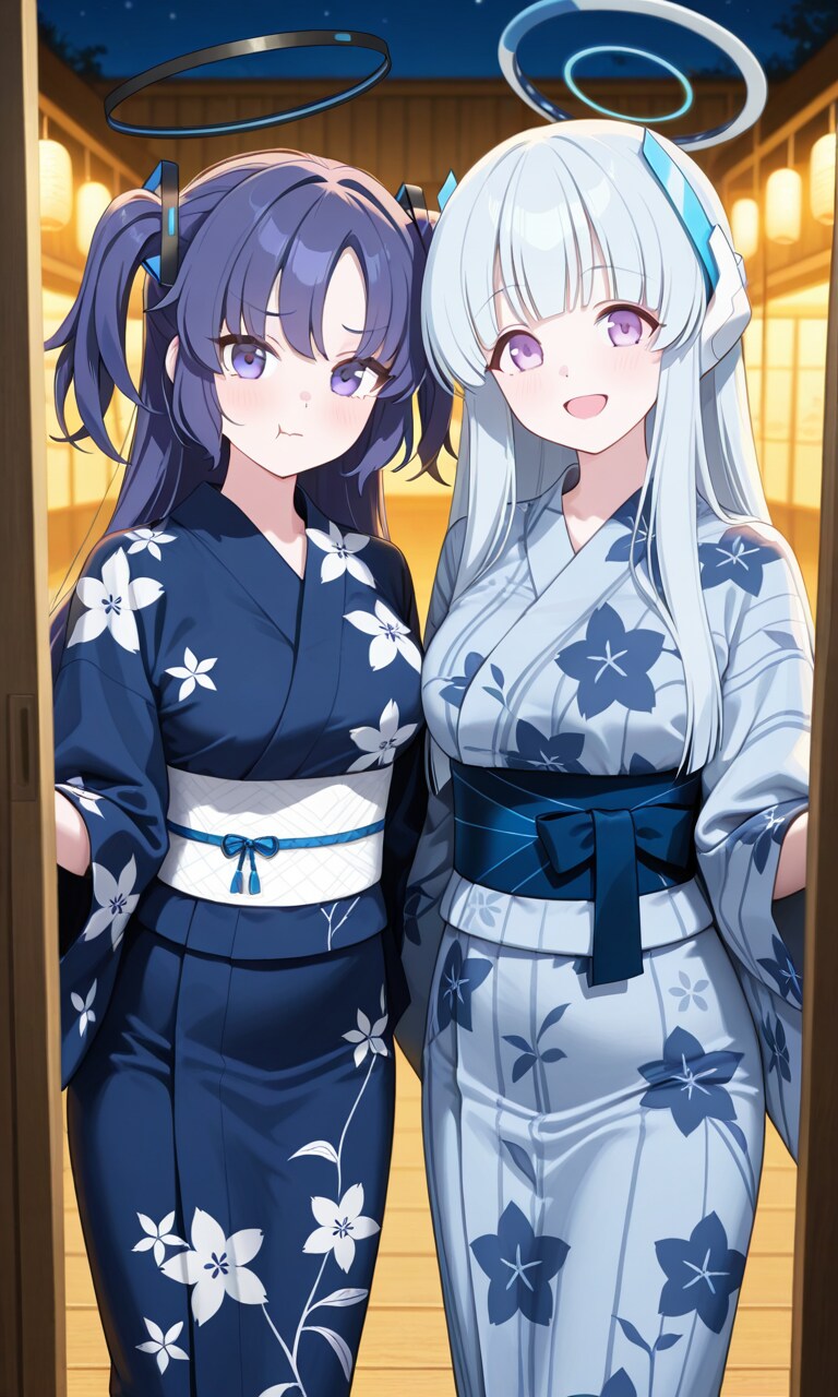 ユウカとノア　浴衣7 | の人気AIイラスト・グラビア