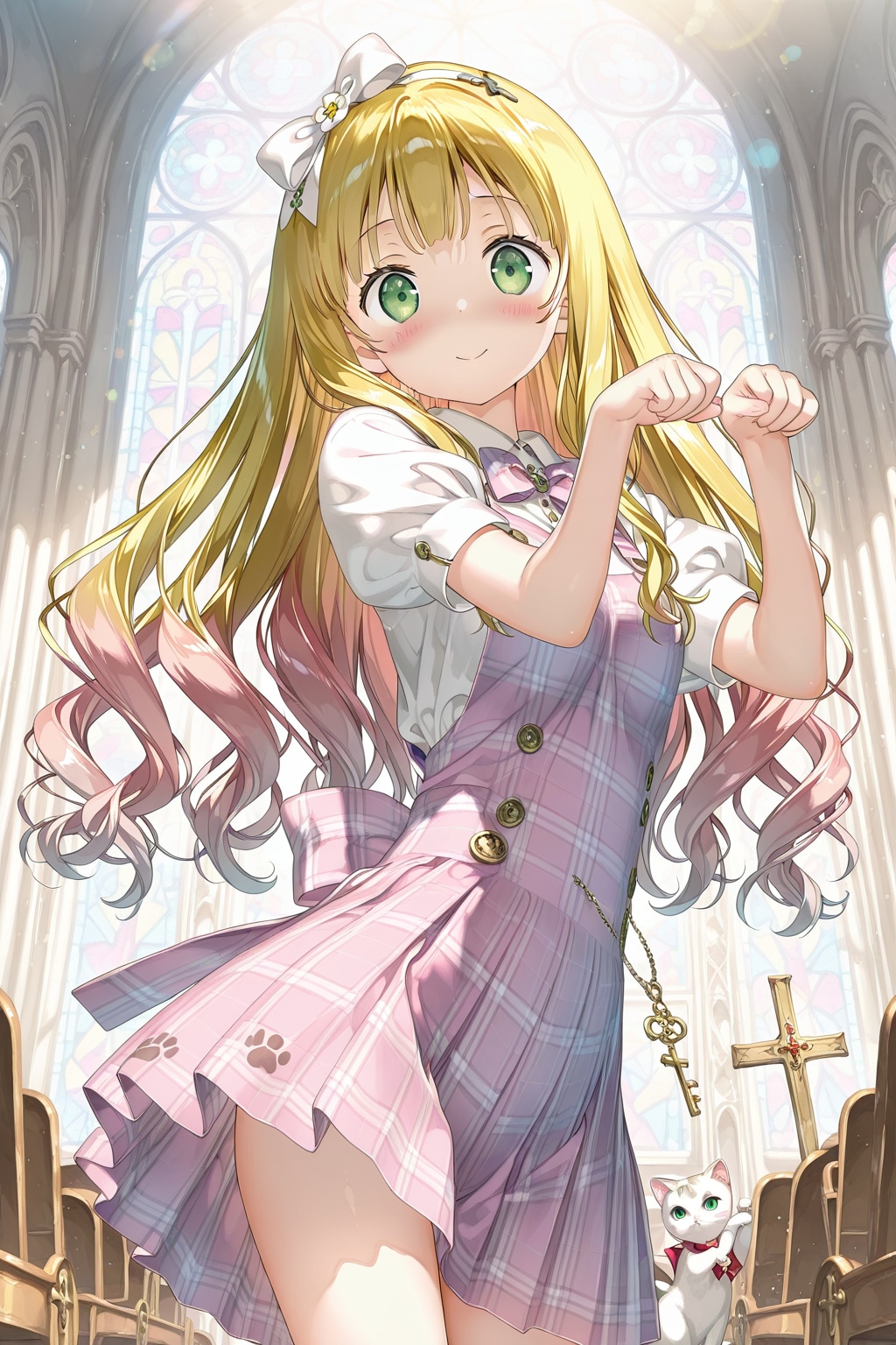 教会でネコダンス