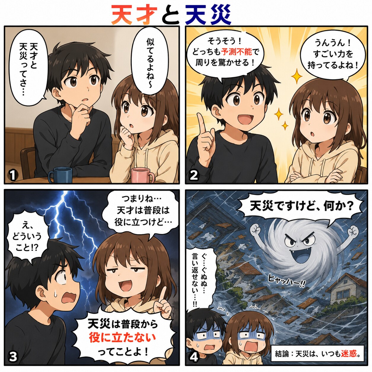 天才？と天災？