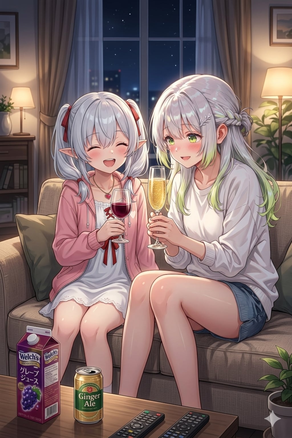 二人で一緒に