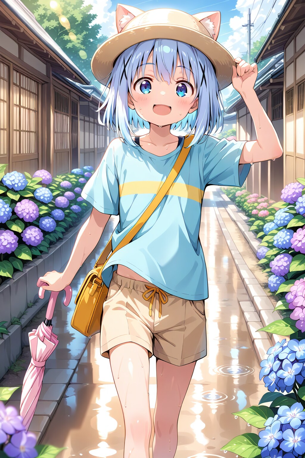 雨あがったね！