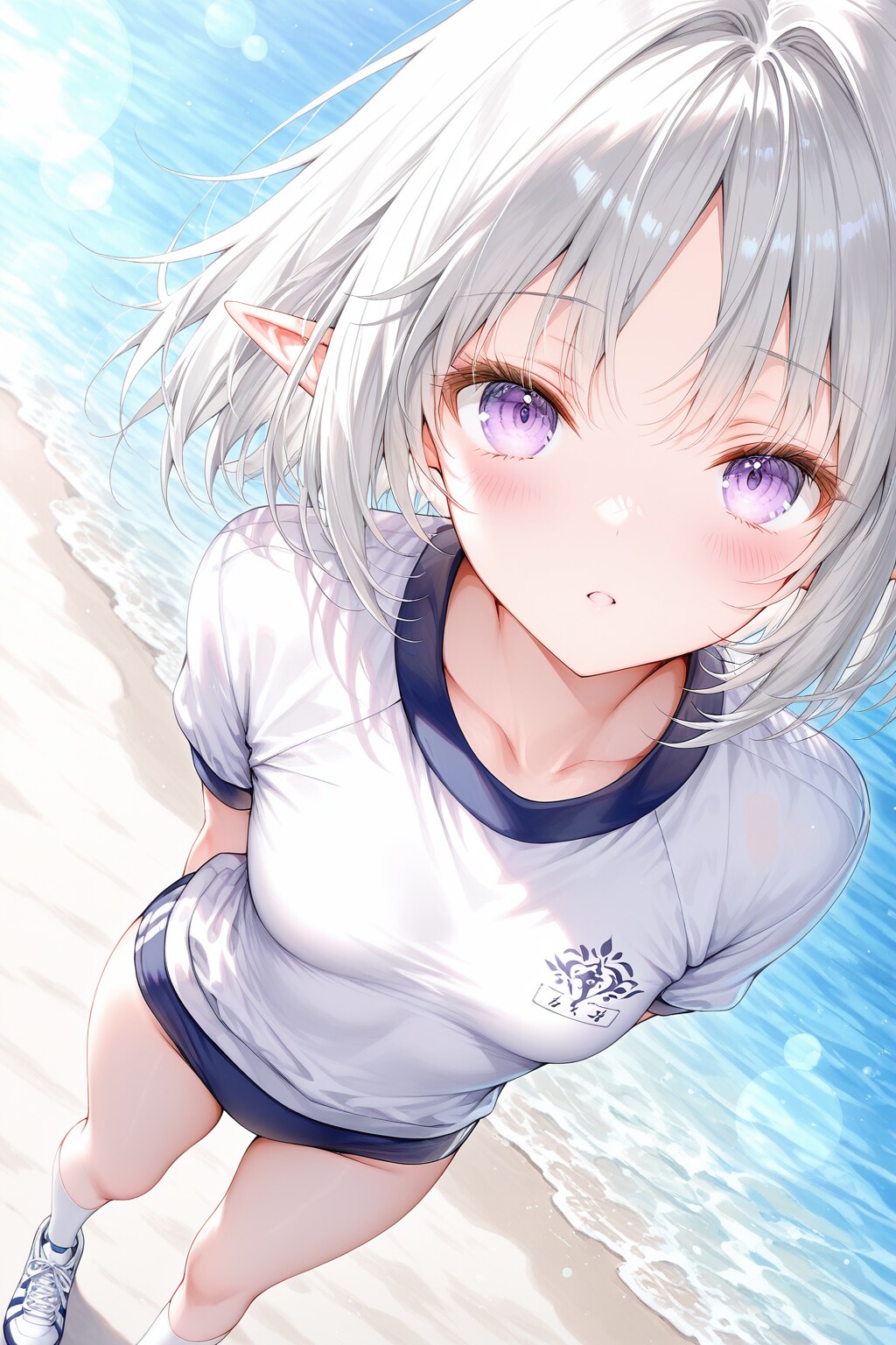 上目遣い