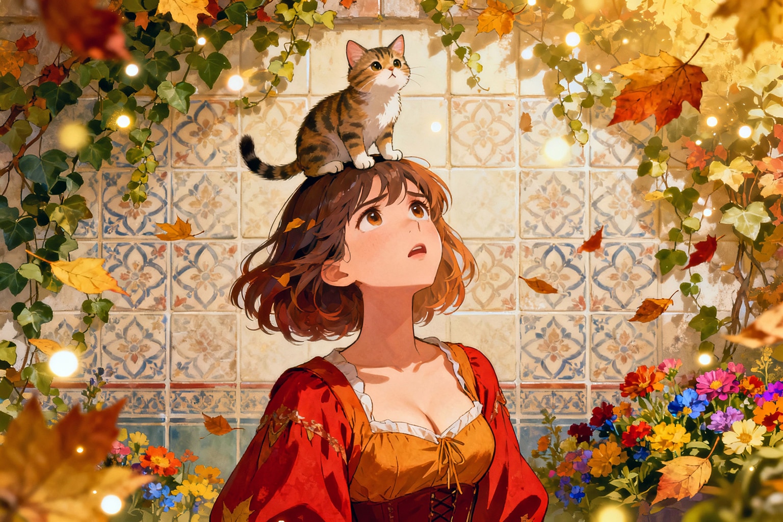 秋招き猫 ～Seedream 4.0お試し～ | の人気AIイラスト・グラビア