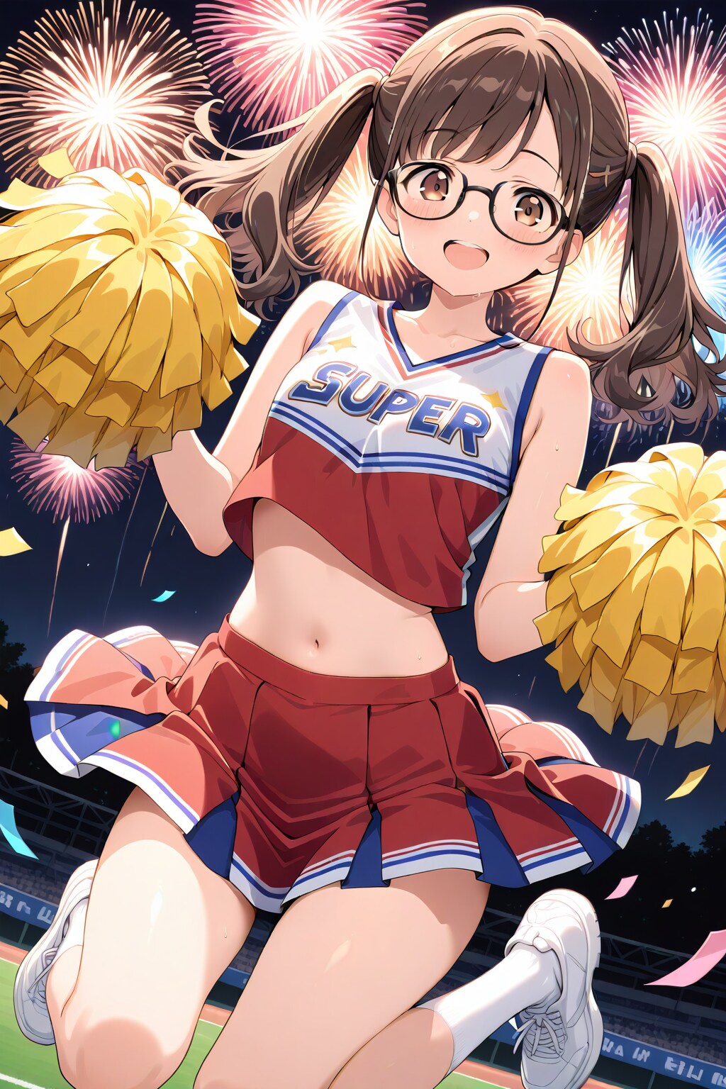 メガネ美少女チアガール