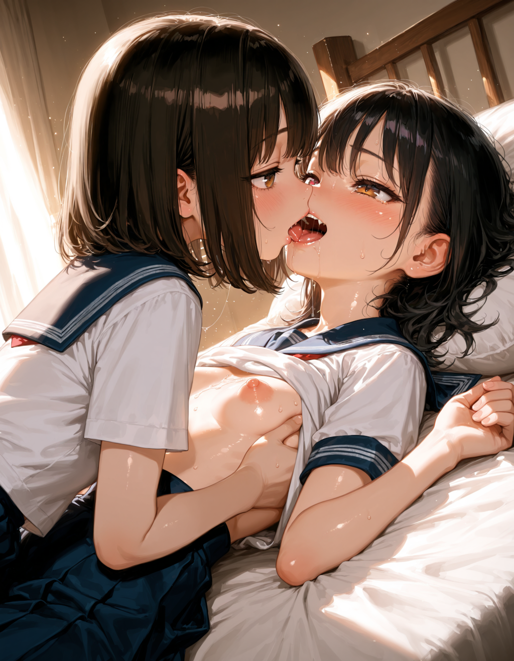 制服姿でイチャイチャ