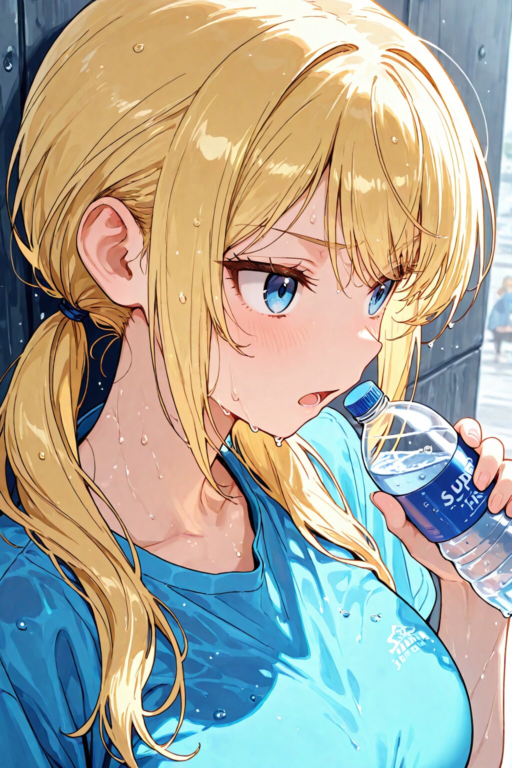 ジョギング後の一杯