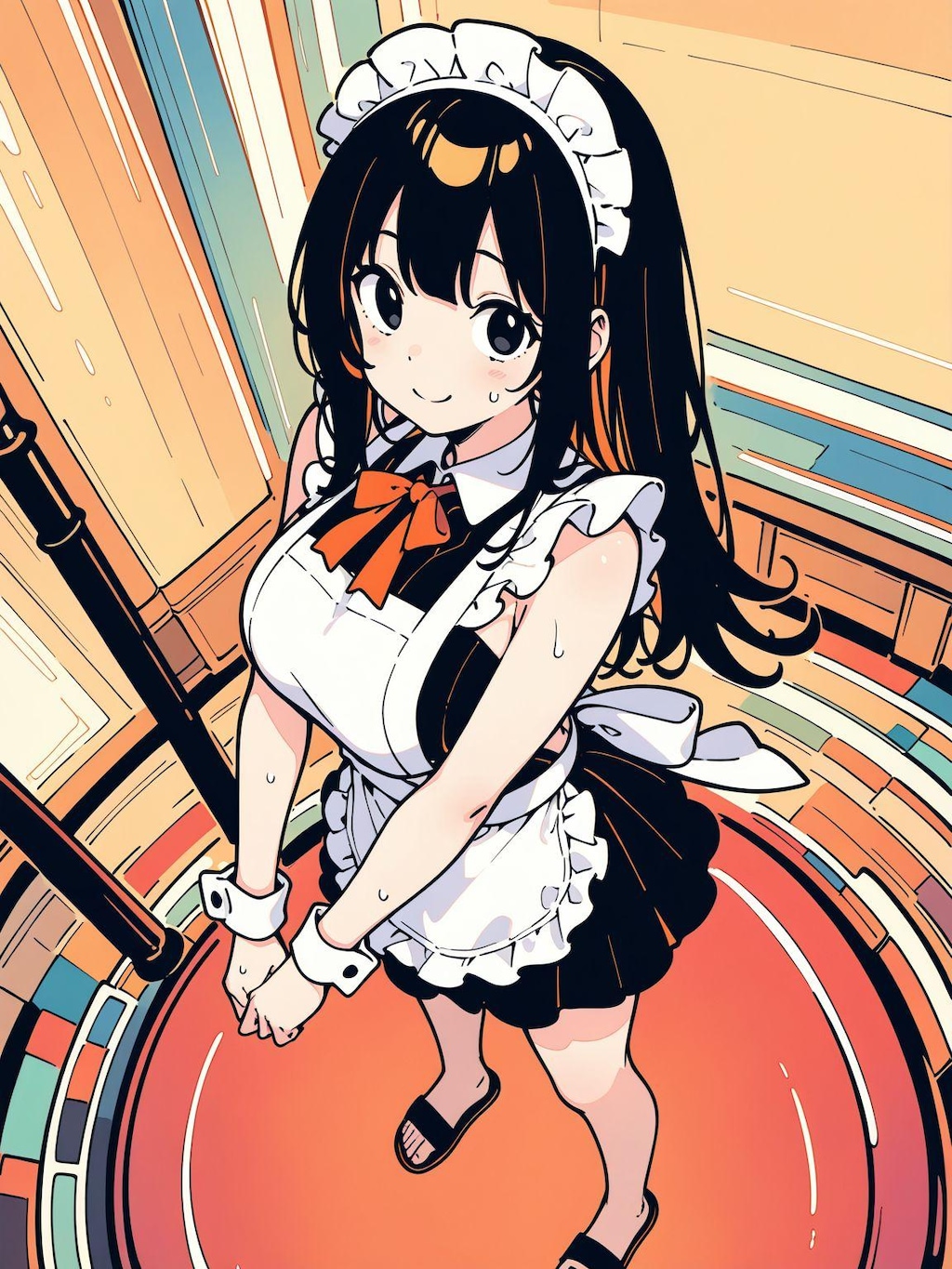 メイド服と夏服