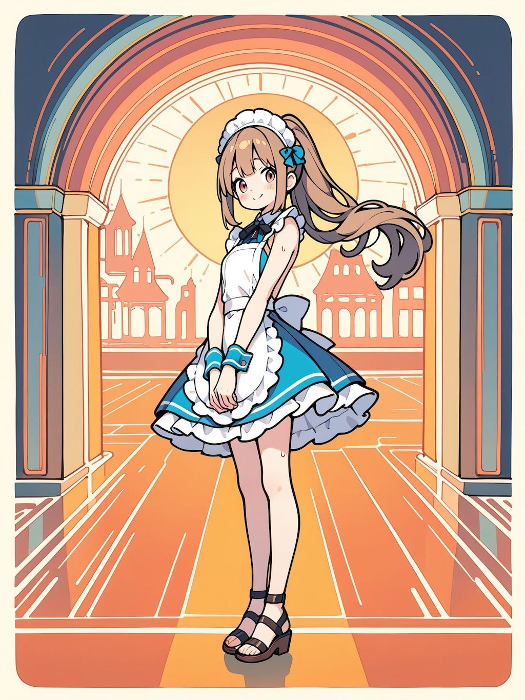 メイド服と夏服