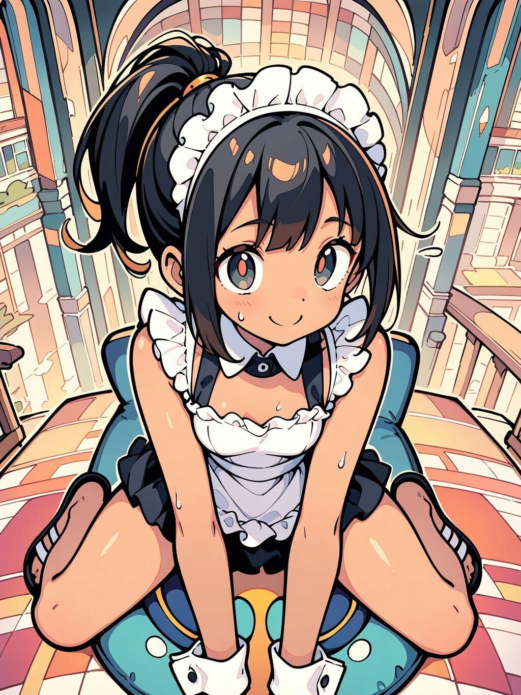 メイド服と夏服