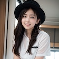 バスに乗る女性 3枚目