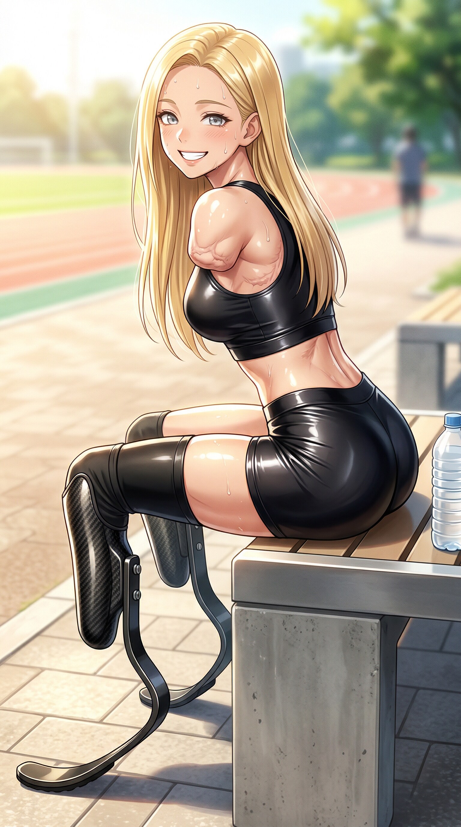 義足脱がして～