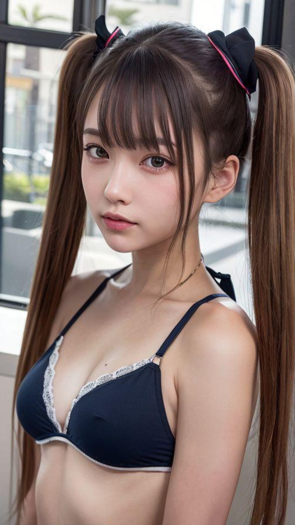 女子高生ツインテール