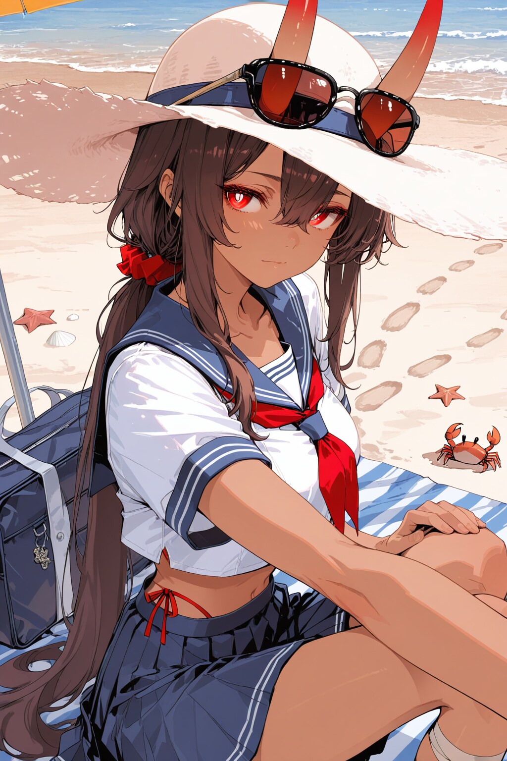 鬼の子@ビーチ