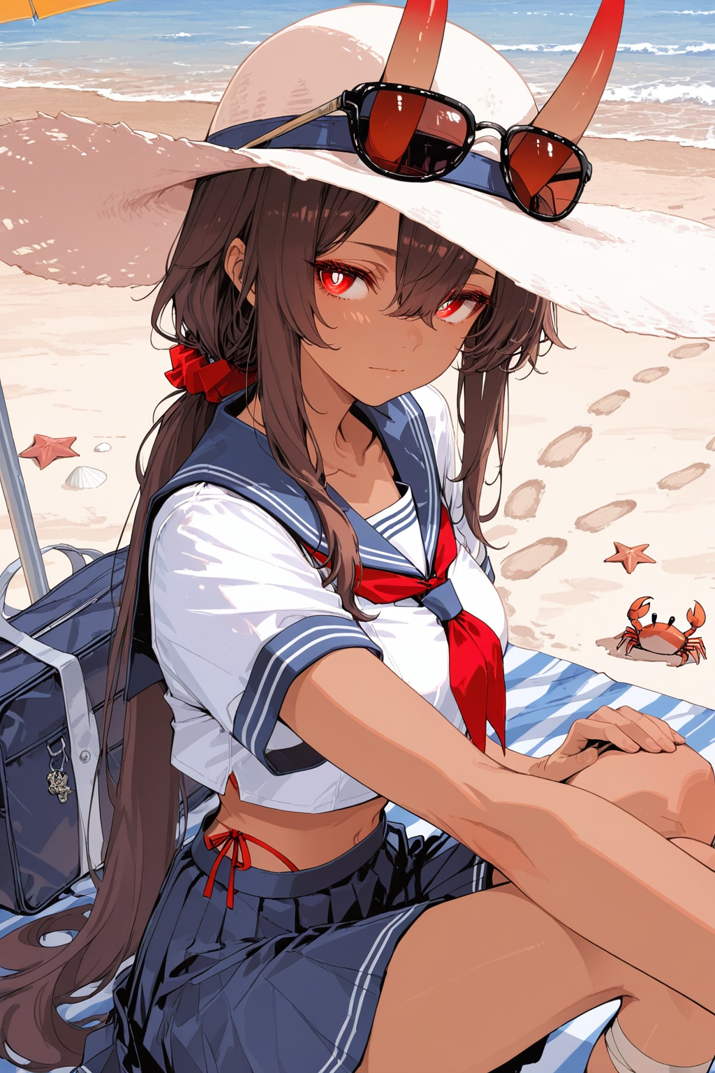 鬼の子@ビーチ