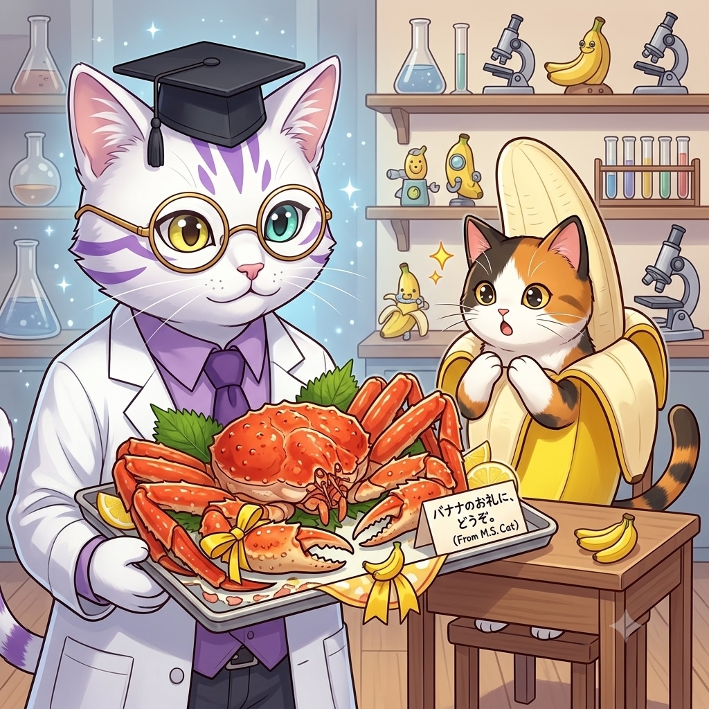 バナナのお礼🍌🔄🦀