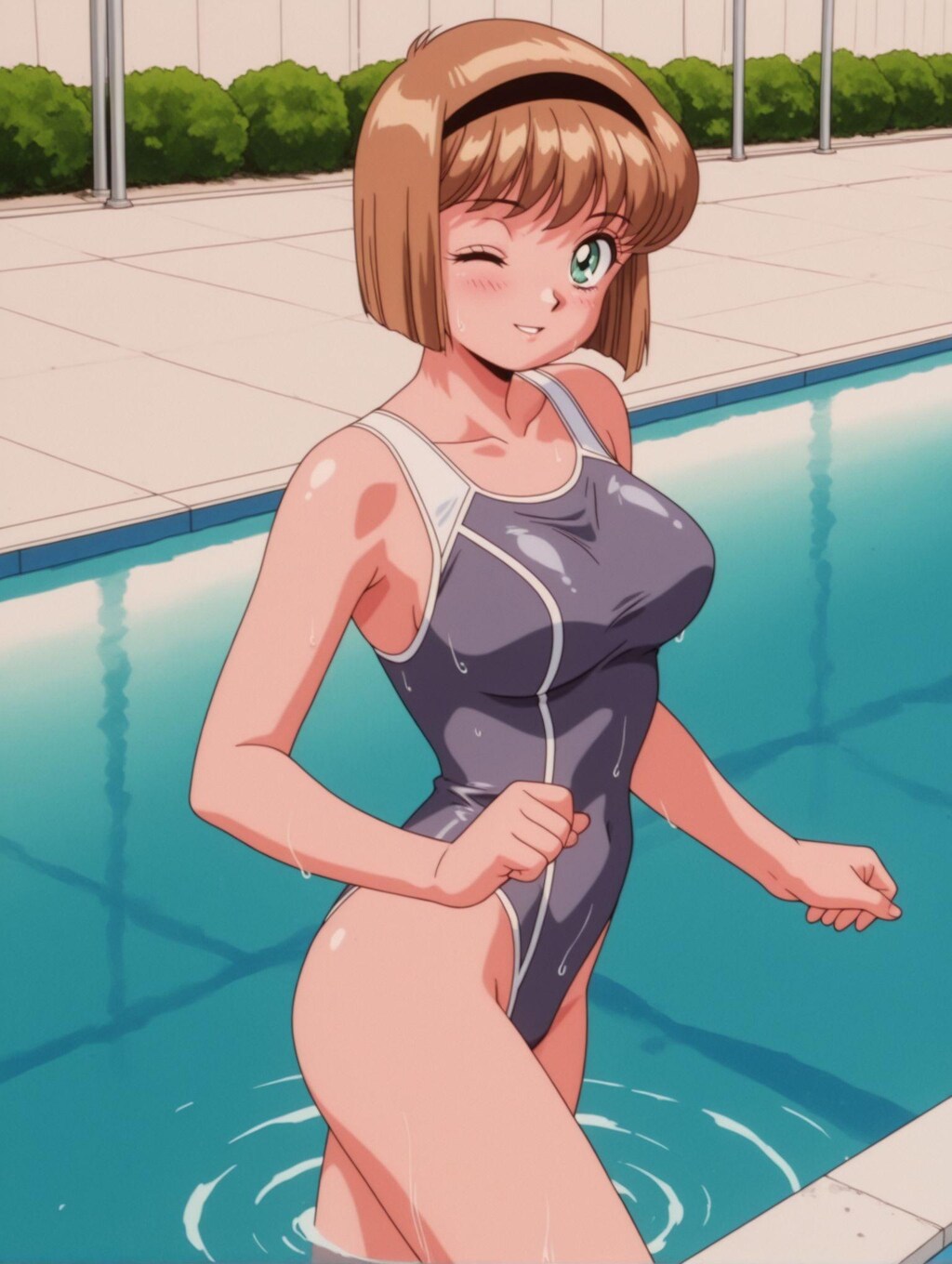 細川美樹×競泳水着