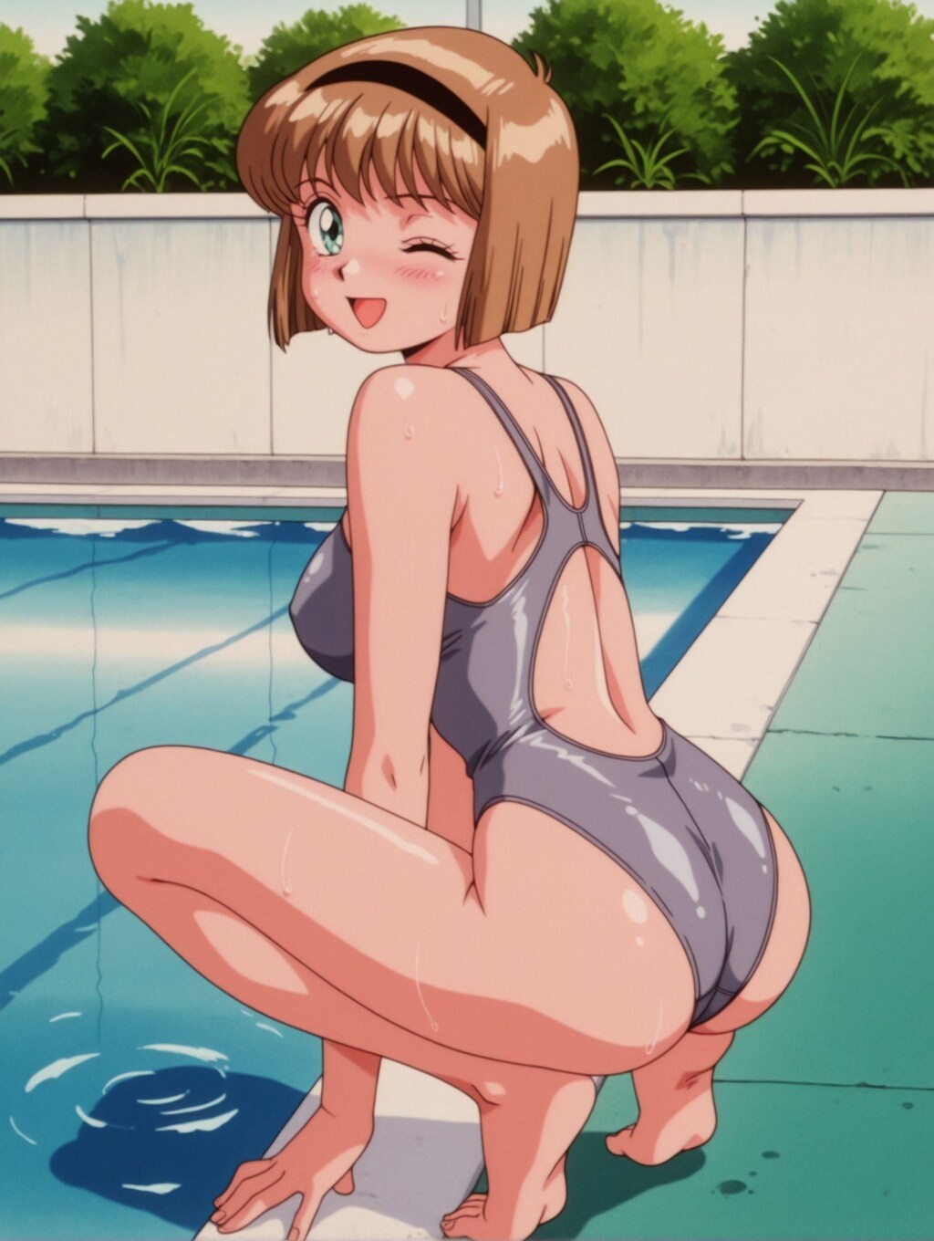 細川美樹×競泳水着