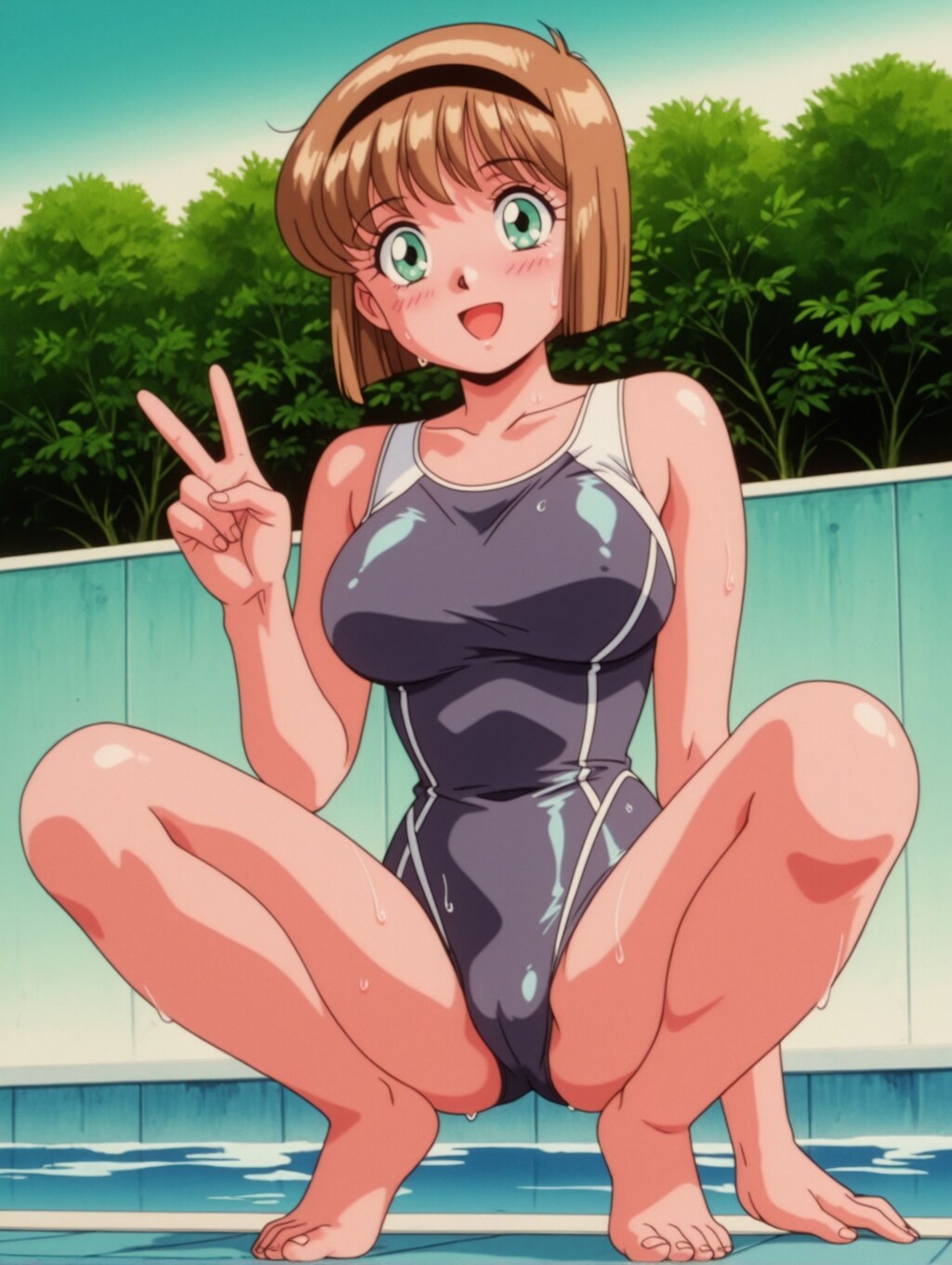 細川美樹×競泳水着