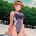 細川美樹×競泳水着 3枚目