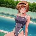 細川美樹×競泳水着 6枚目