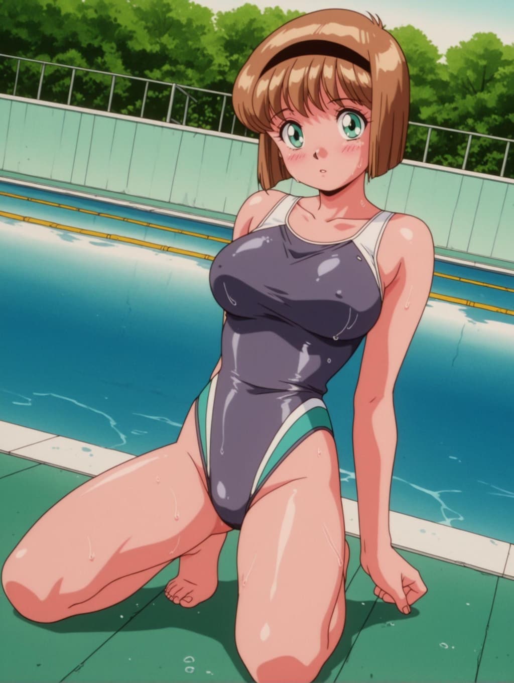 細川美樹×競泳水着