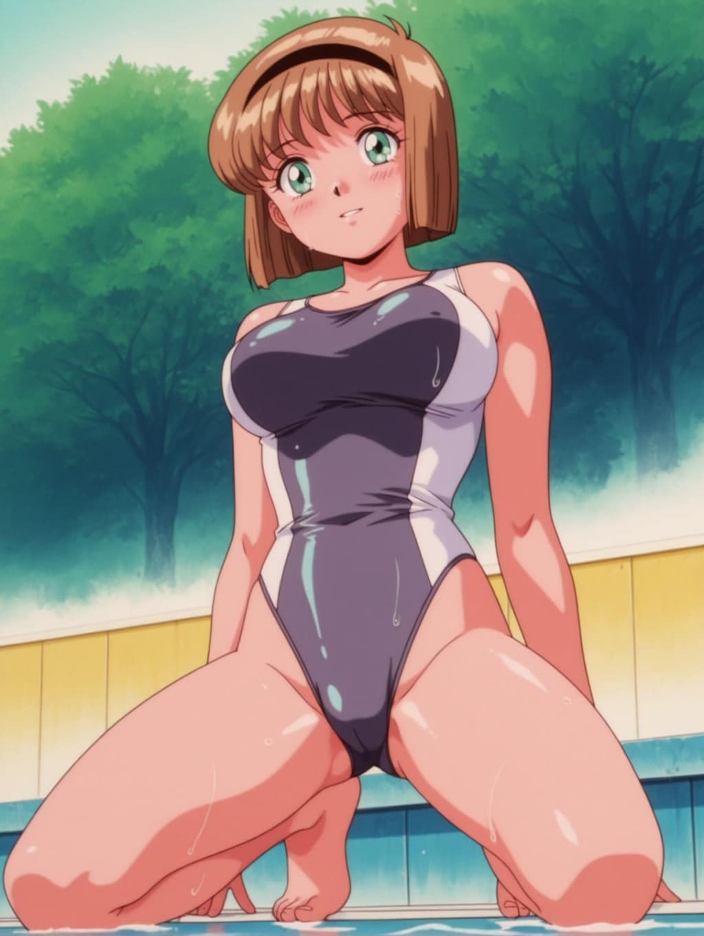 細川美樹×競泳水着