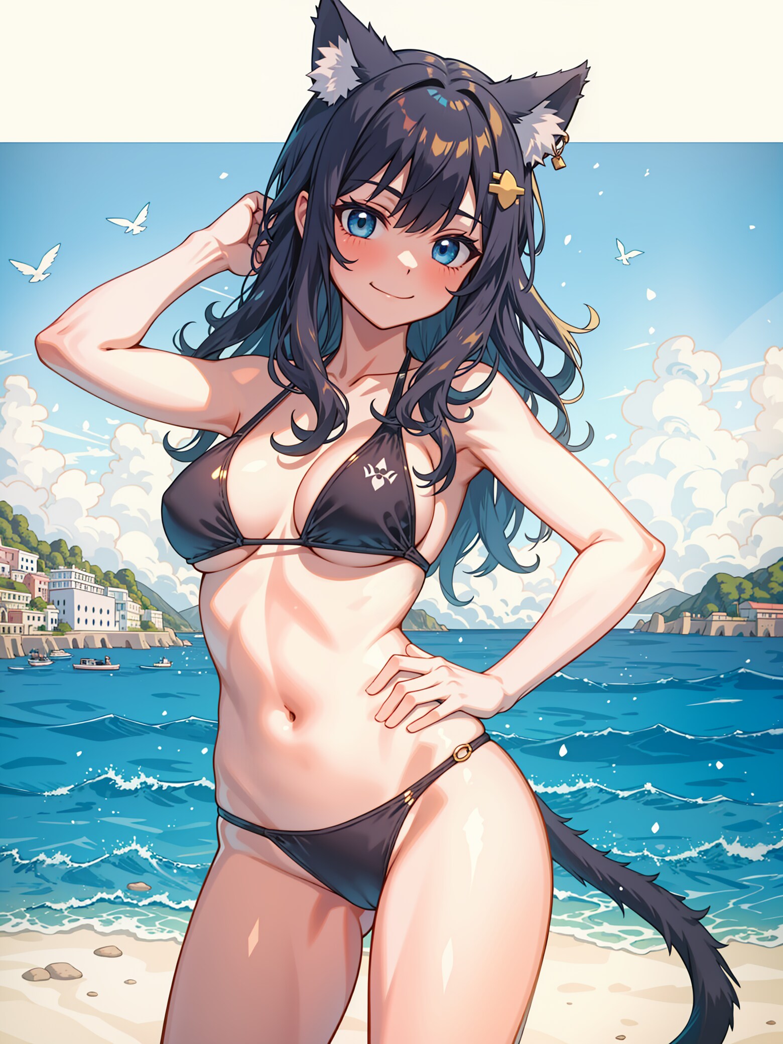 水に強い猫ちゃん