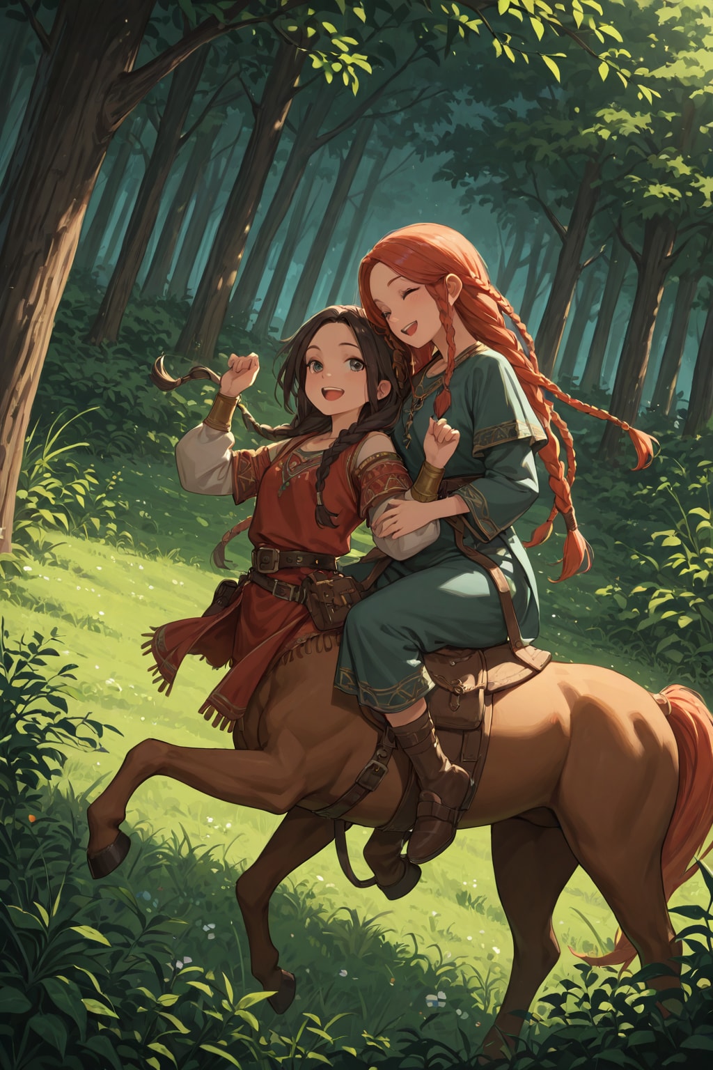 異世界探訪　ケンタウロスと暮らす女の子