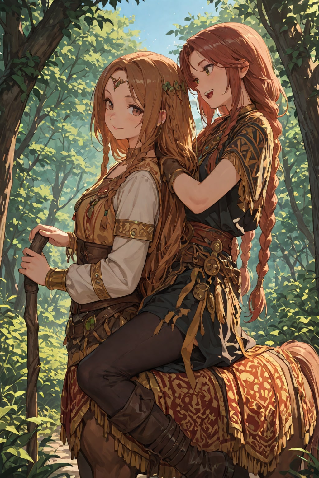 異世界探訪　ケンタウロスと暮らす女の子