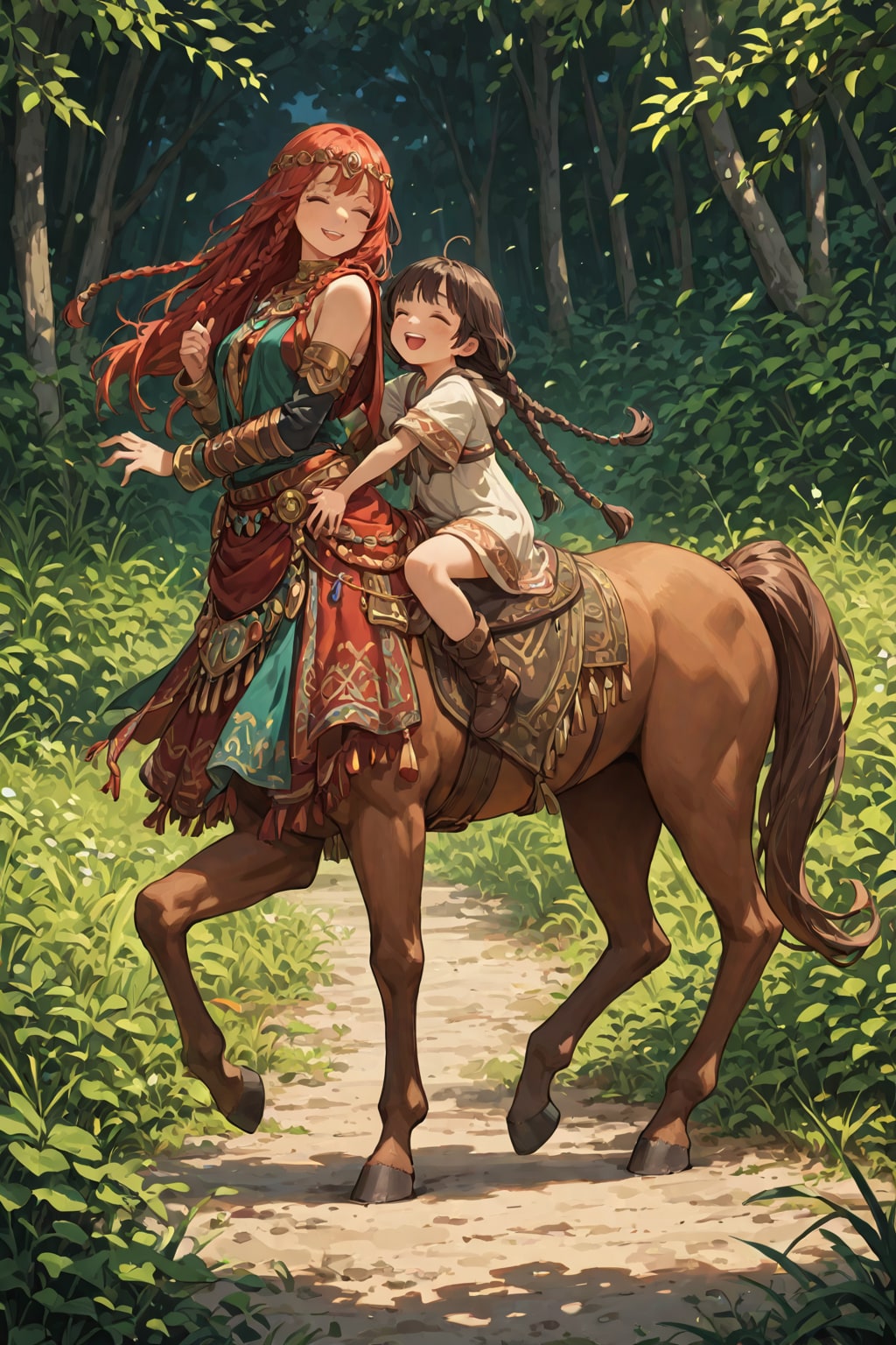 異世界探訪　ケンタウロスと暮らす女の子