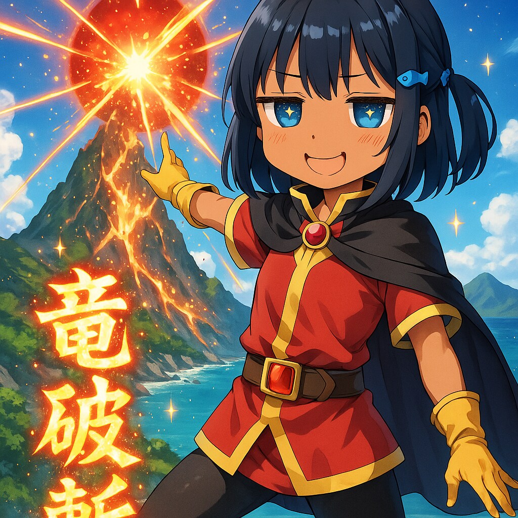 竜破斬を唱えるこなつちゃん