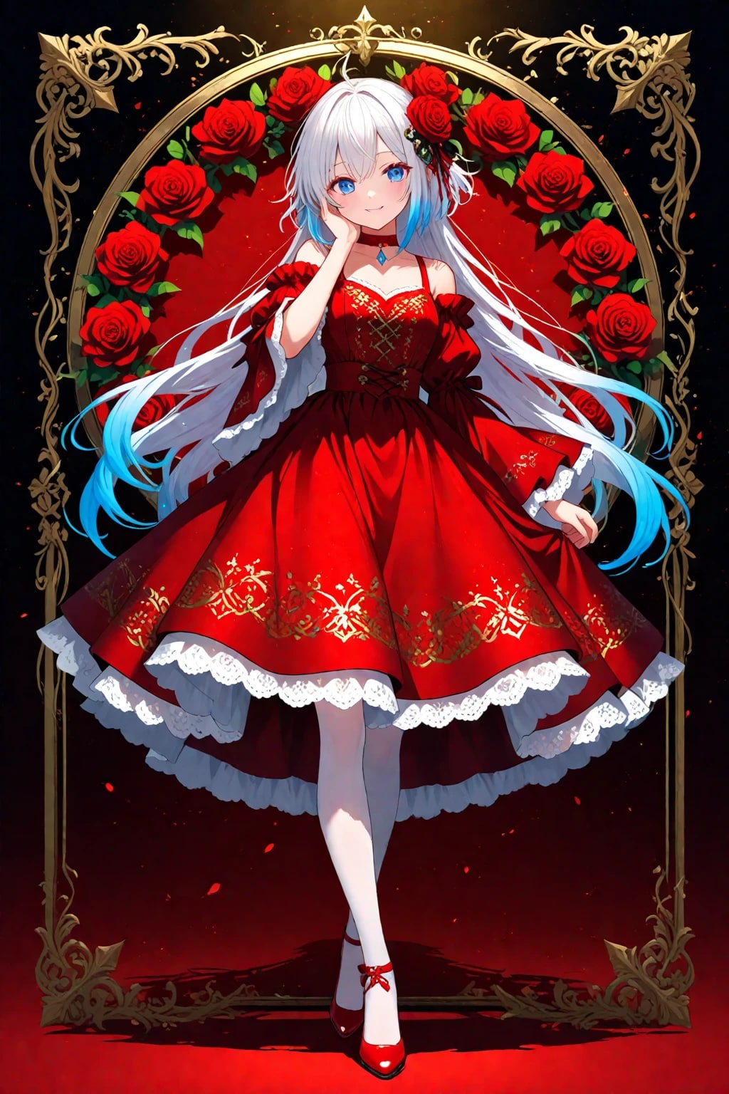 赤い服は似合いますか？